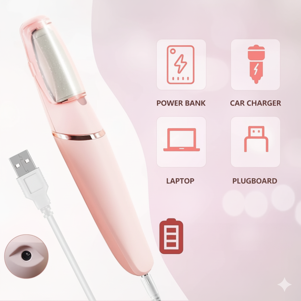 Exfoliante de pies electrico